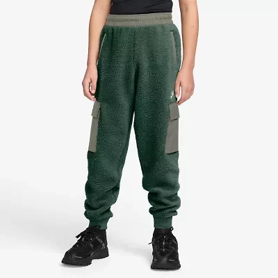 Nike Club Sherpa Big Kid Unisex Cuffed Active Fleece Cargo Pant