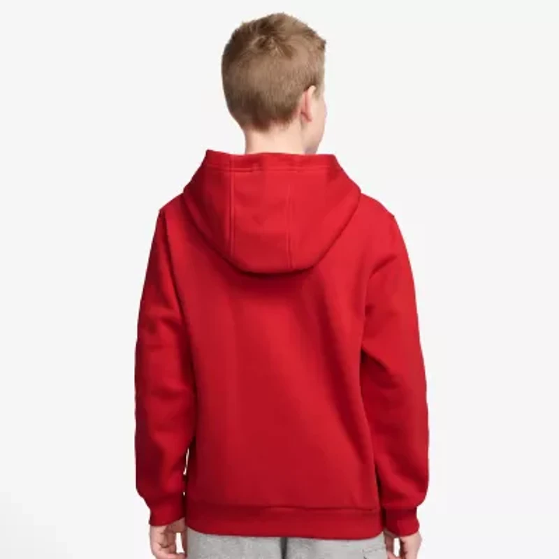 Nike Club Big Kid Unisex Long Sleeve Fleece Active Hoodie