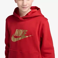 Nike Club Big Kid Unisex Long Sleeve Fleece Active Hoodie