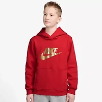 Nike Club Big Kid Unisex Long Sleeve Fleece Active Hoodie