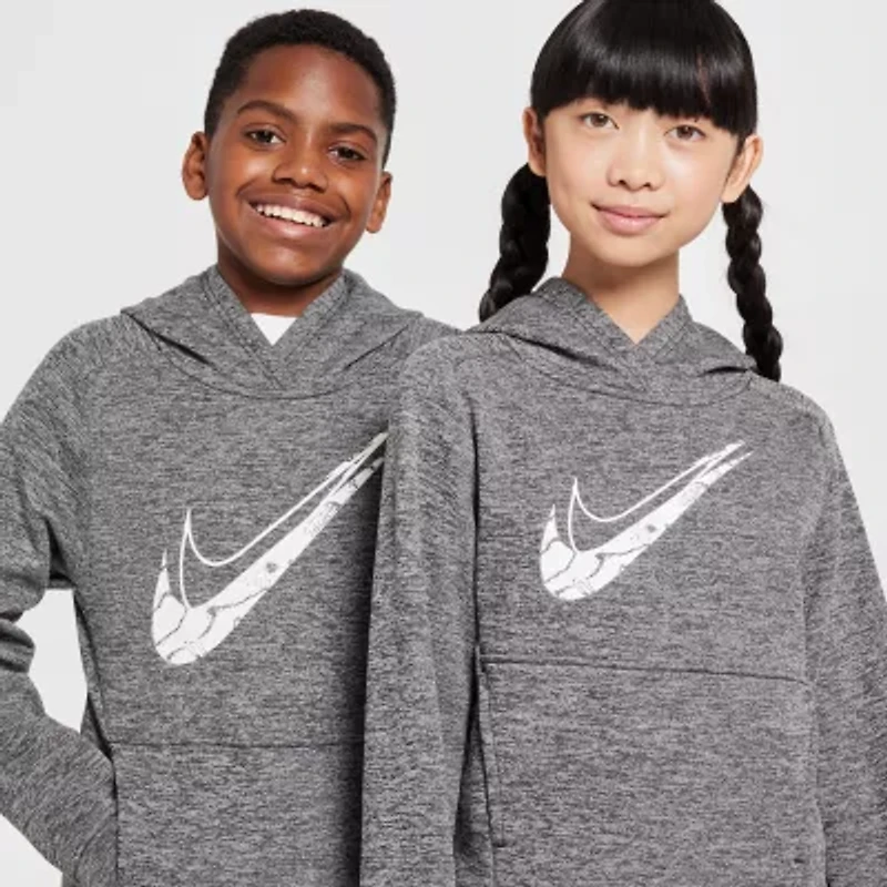 Nike Therma-FIT Big Kid Unisex Long Sleeve Fleece Active Hoodie