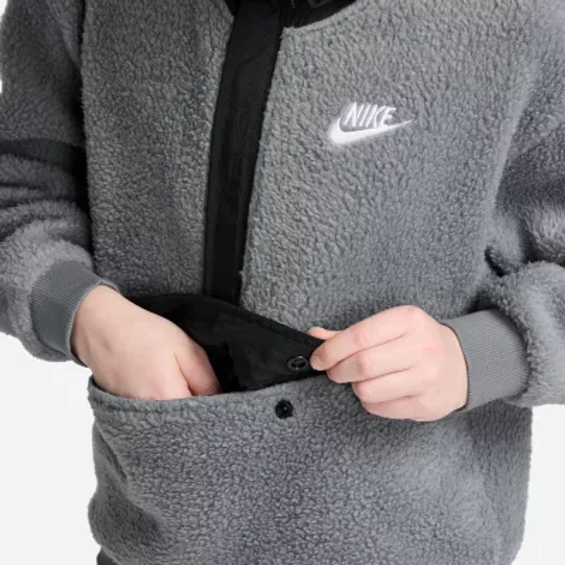 Nike Club Big Kid Unisex Long Sleeve Fleece Active Hoodie