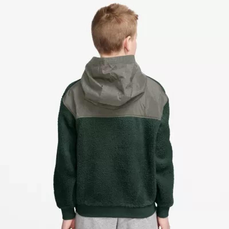 Nike Club Big Kid Unisex Long Sleeve Fleece Active Hoodie