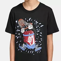 Nike Club Big Kid Unisex Crew Neck Short Sleeve Regular Fit Graphic T-Shirt