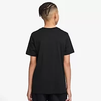 Nike Club Swoosh Big Kid Unisex Crew Neck Short Sleeve Classic Fit Graphic T-Shirt