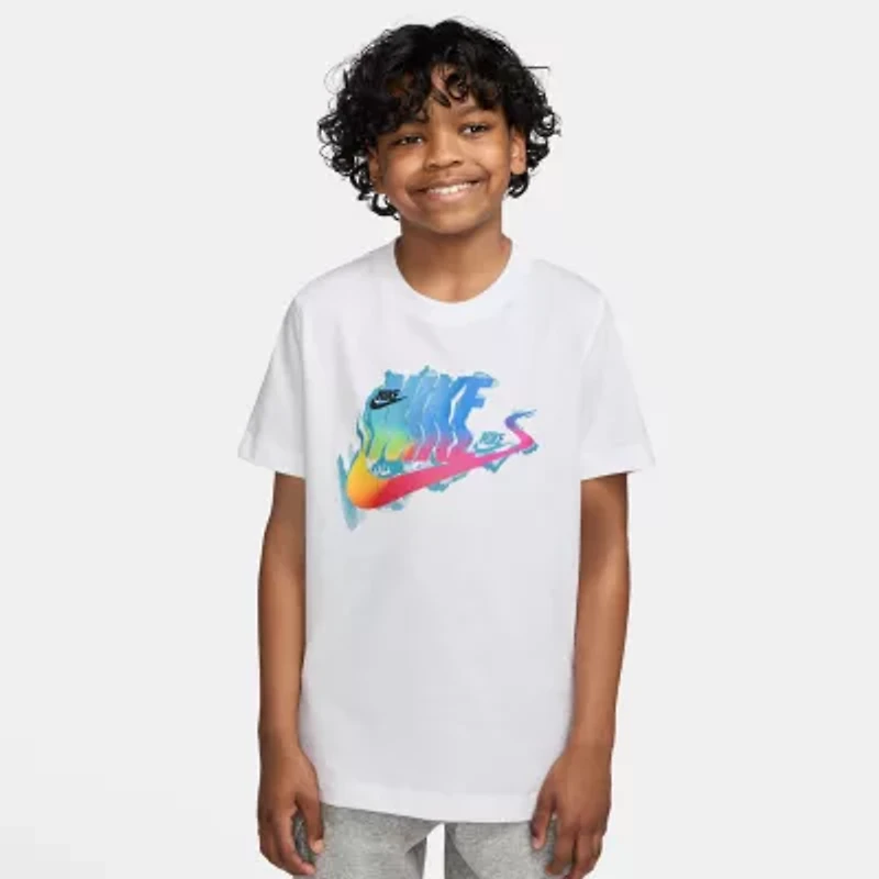 Nike Club Big Kid Unisex Crew Neck Short Sleeve Regular Fit Graphic T-Shirt