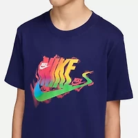 Nike Club Big Kid Unisex Crew Neck Short Sleeve Regular Fit Graphic T-Shirt