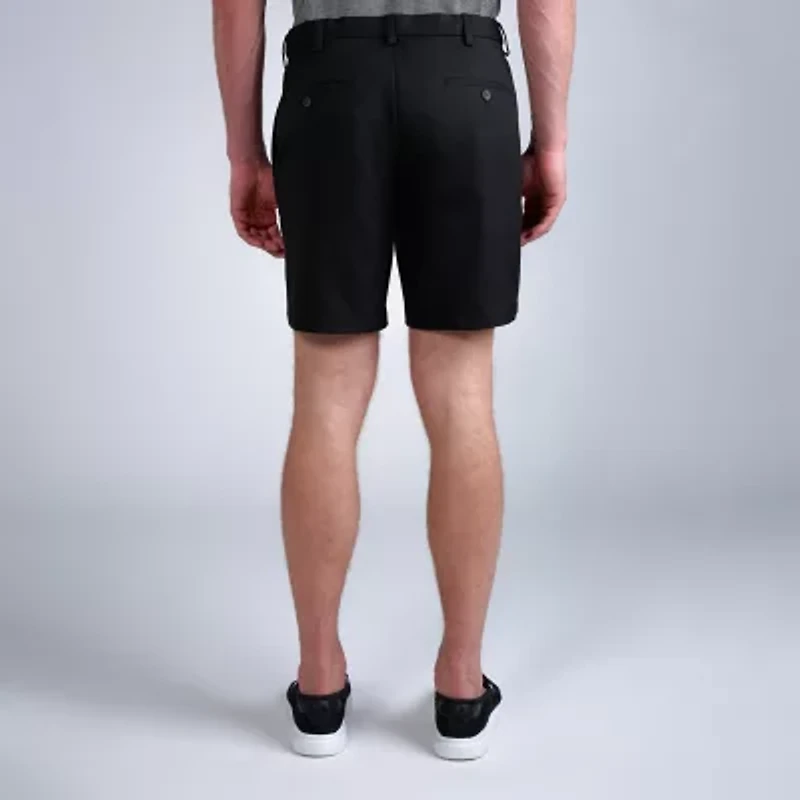 Haggar Mens 7" Mid Rise Stretch Fabric Moisture Wicking Quick Dry Golf Short