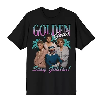 Mens Short Sleeve Golden Girls Graphic T-Shirt