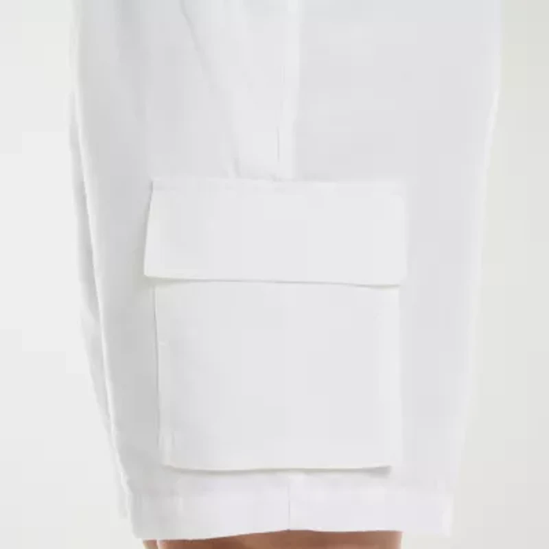 Cubavera Drawstring Mens 8" Mid Rise Cargo Short
