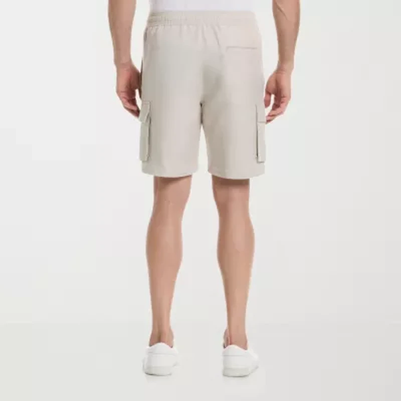 Cubavera Drawstring Mens 8" Mid Rise Cargo Short