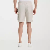 Cubavera Drawstring Mens 8" Mid Rise Cargo Short
