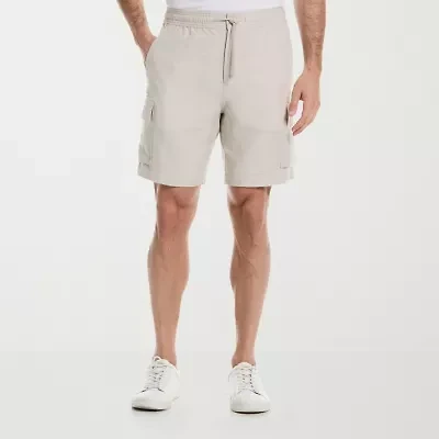 Cubavera Drawstring Mens 8" Mid Rise Cargo Short