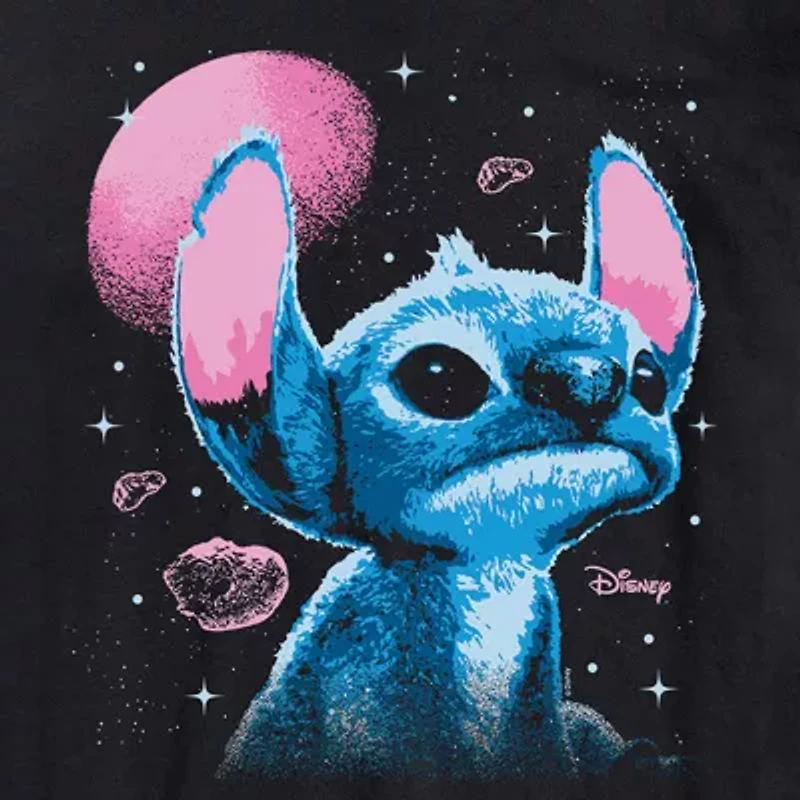 Unisex Adult Crew Neck Short Sleeve Classic Fit Lilo & Stitch Big and Tall Graphic T-Shirt