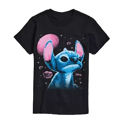 Unisex Adult Crew Neck Short Sleeve Classic Fit Lilo & Stitch Big and Tall Graphic T-Shirt