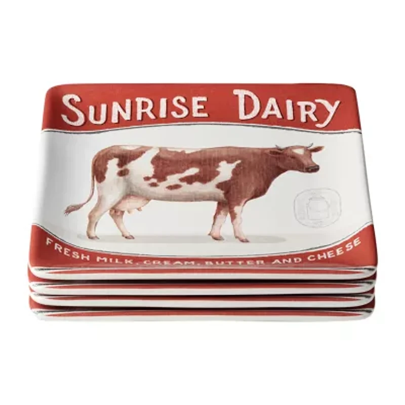 Certified International Vintage Farm 4-pc. Ceramic Salad Plate