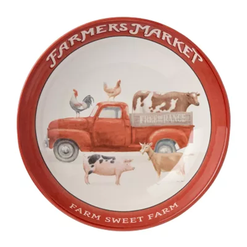 Certified International Vintage Farm Ceramic Serving Bowl