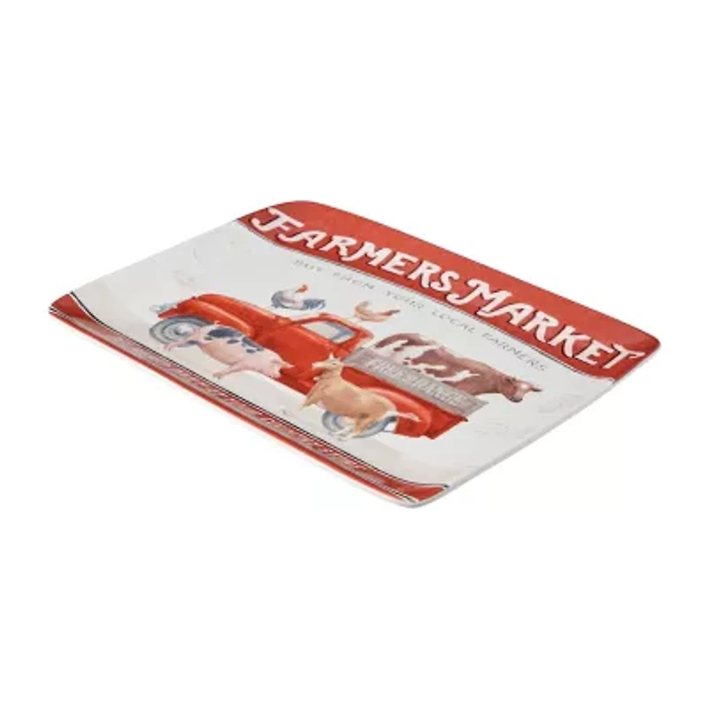 Certified International Vintage Farm Ceramic Serving Platter