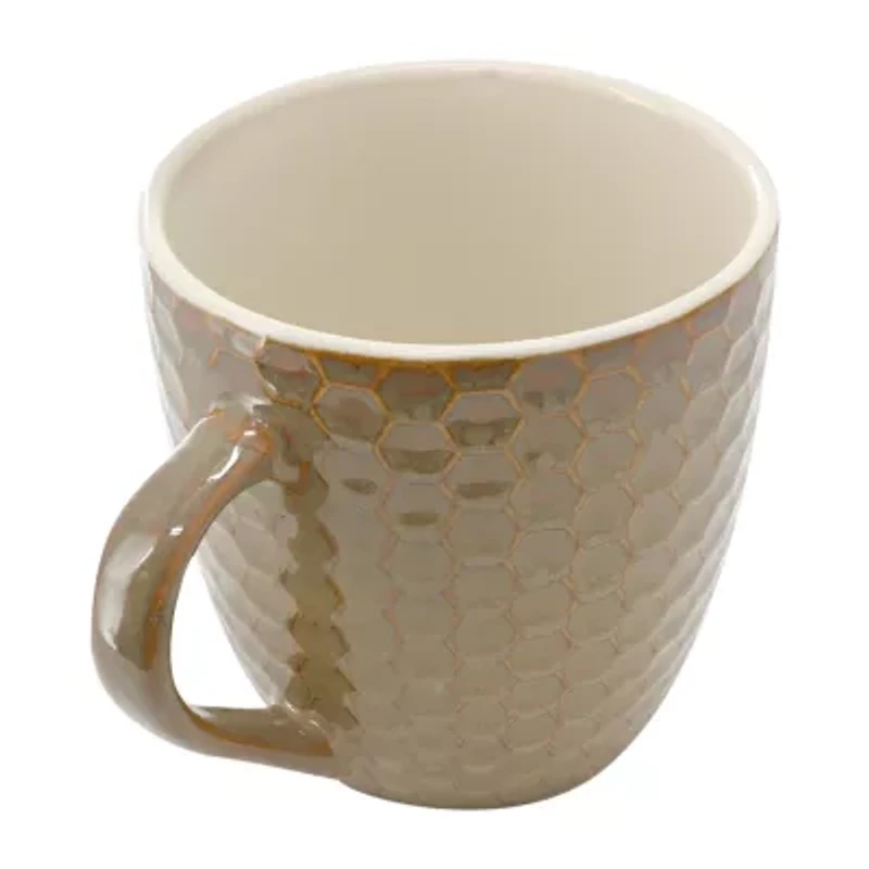 Elama Honeycomb 6 Piece Assorted 6-pc. Geometric Coffee Mug