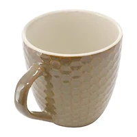 Elama Honeycomb 6 Piece Assorted 6-pc. Geometric Coffee Mug