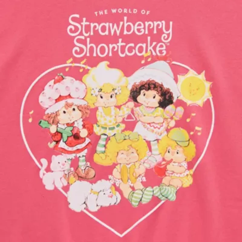 Strawberry Shortcake Crew Sweatshirt Womens Neck Long Sleeve Juniors