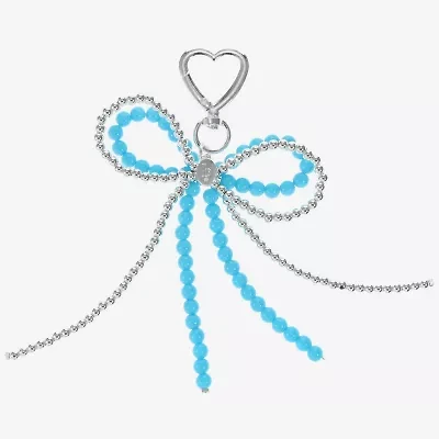 Bijoux Bar Silver Tone Bow Bag Charm