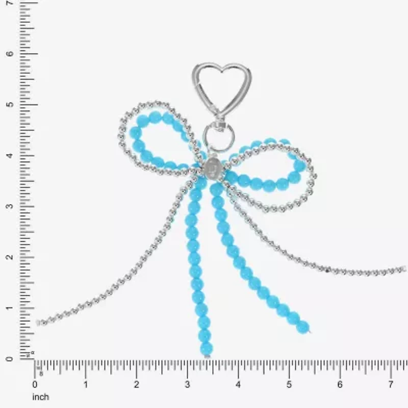 Bijoux Bar Silver Tone Bow Bag Charm