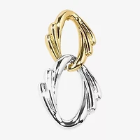 Bold Elements Two Tone Womens Drop Earrings