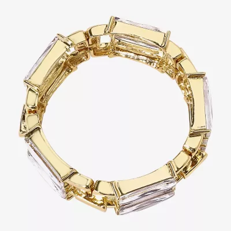 Bold Elements Gold Tone Womens Stretch Bracelet