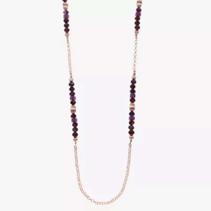 Liz Claiborne Gold Tone Womens 36 Inch Strand Necklace