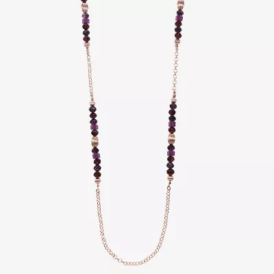 Liz Claiborne Gold Tone Womens 36 Inch Strand Necklace