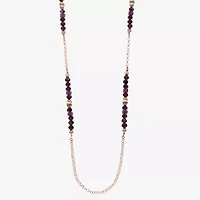 Liz Claiborne Gold Tone Womens 36 Inch Strand Necklace