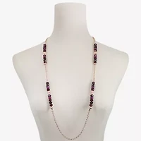 Liz Claiborne Gold Tone Womens 36 Inch Strand Necklace