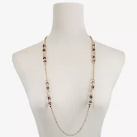 Liz Claiborne Gold Tone Womens 36 Inch Strand Necklace
