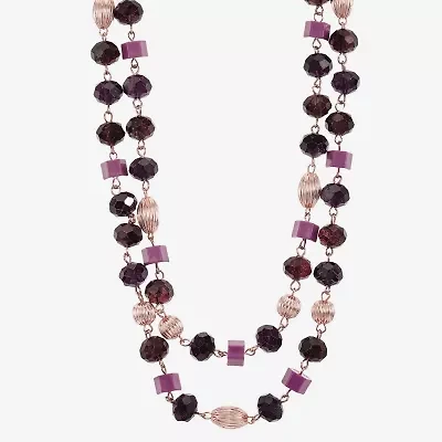 Liz Claiborne Gold Tone Womens 17 Inch Collar Necklace
