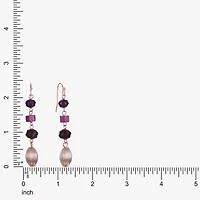 Liz Claiborne Gold Tone Womens Round Drop Earrings