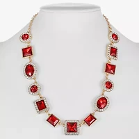 Monet Jewelry Halo Womens 17 Inch Collar Necklace