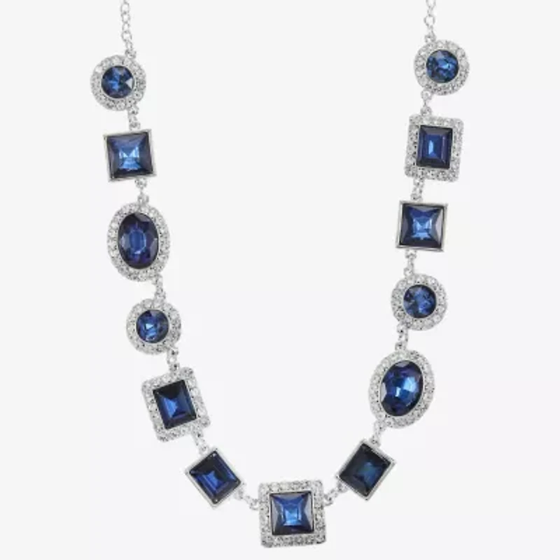 Monet Jewelry Halo Womens 17 Inch Collar Necklace