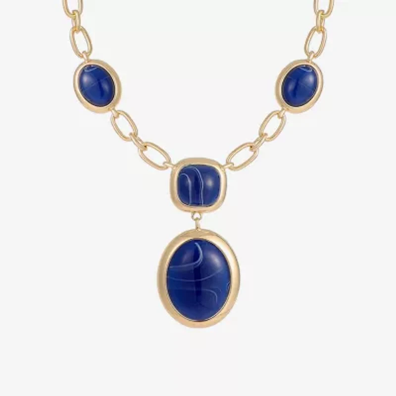 Monet Jewelry Gold Tone Womens 18 Inch Y Necklace