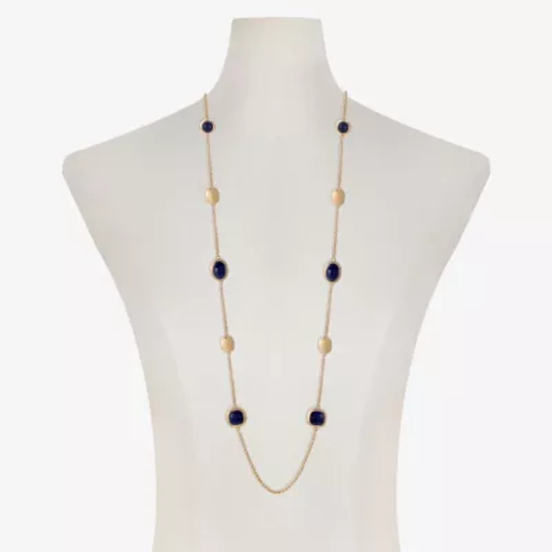Monet Jewelry Gold Tone Womens 36 Inch Strand Necklace