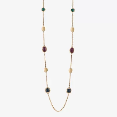 Monet Jewelry Gold Tone Womens 36 Inch Strand Necklace