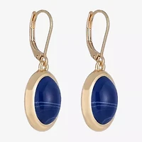 Monet Jewelry Gold Tone Womens Oval Drop Earrings