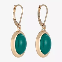 Monet Jewelry Gold Tone Womens Oval Drop Earrings