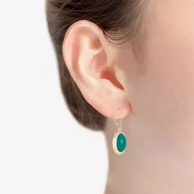 Monet Jewelry Gold Tone Womens Oval Drop Earrings