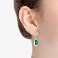 Monet Jewelry Gold Tone Womens Oval Drop Earrings