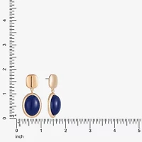 Monet Jewelry Gold Tone Womens Oval Hypoallergenic Drop Earrings