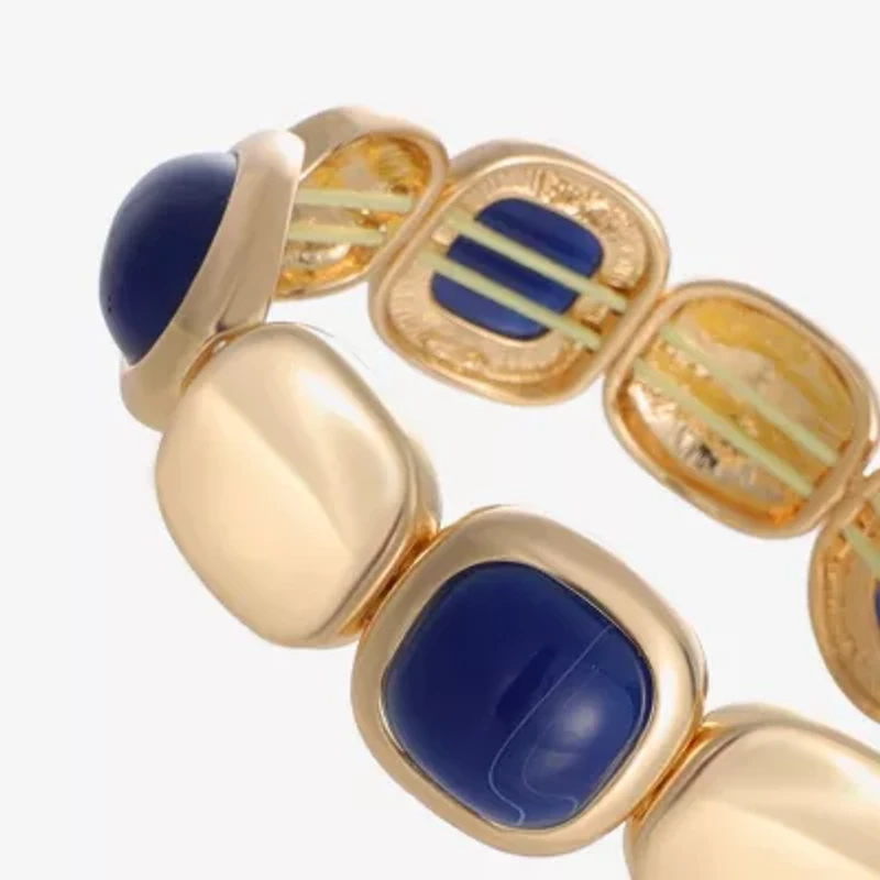 Monet Jewelry Gold Tone Womens Oval Cushion Stretch Bracelet