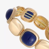 Monet Jewelry Gold Tone Womens Oval Cushion Stretch Bracelet