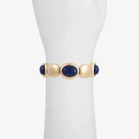Monet Jewelry Gold Tone Womens Oval Cushion Stretch Bracelet