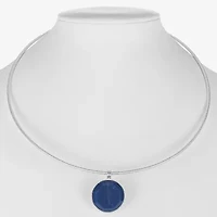 Liz Claiborne Circle Womens 18 Inch Pendant Necklace